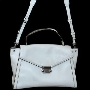 Michael kors white Whitney handbag